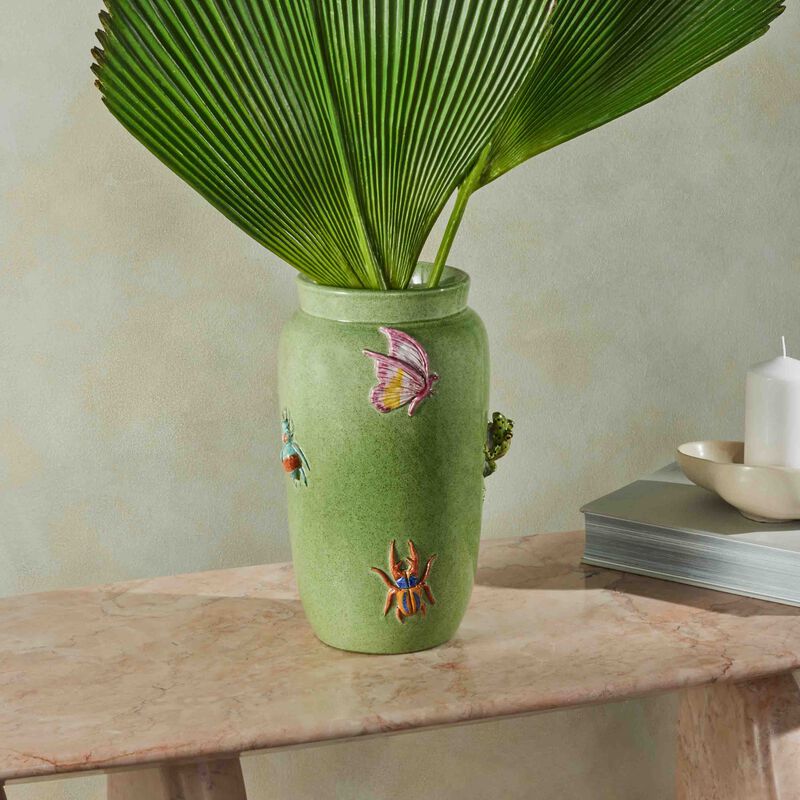 Blooming Vase Medium Green etro blooming vase medium green