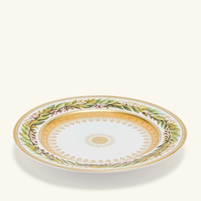 bernardaud botanique bread   butter plate round green 16cm