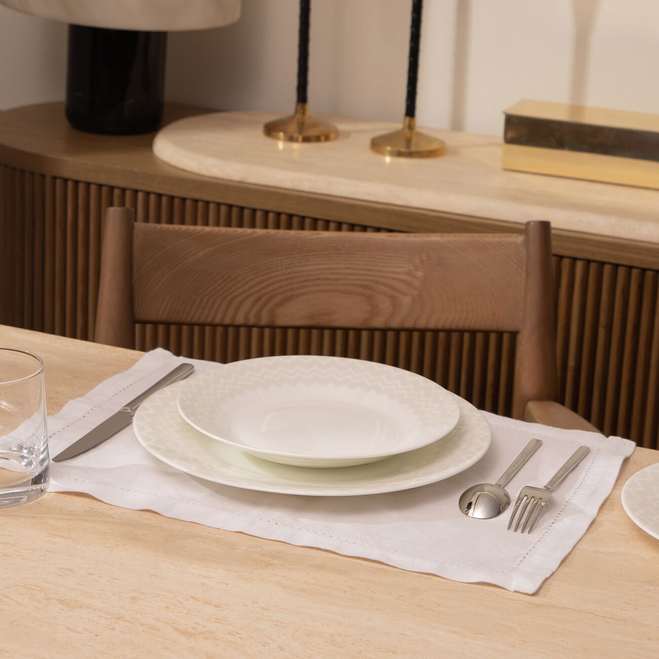 missoni home zig zag soup plate white 22 cm set of 2