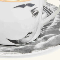 fornasetti tema e variazioni 2005 sol e luna tea cup grey