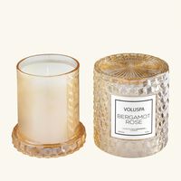 voluspa bergamot rose cloche candle