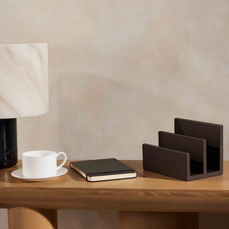 Arthur Envelope Holder Brown giobagnara arthur envelope holder brown