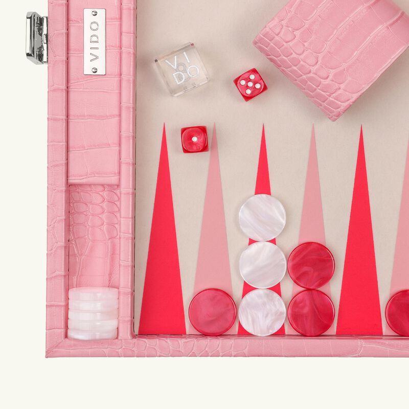 Alligator Backgammon Set Medium vido alligator backgammon set medium