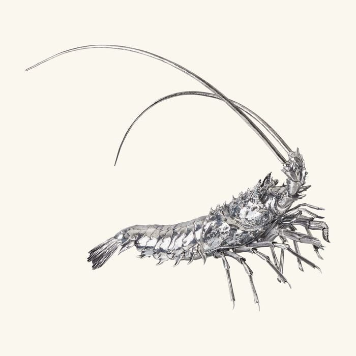 buccellati marina sailfish lobster sculpture silver large