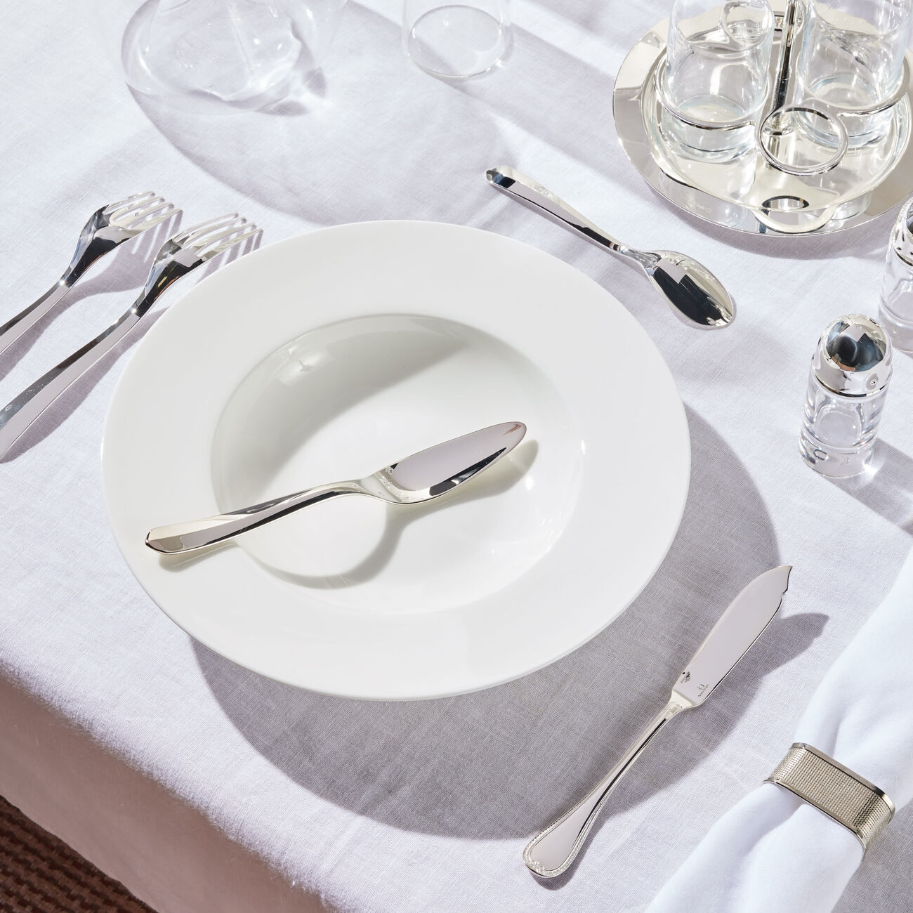 christofle infini fish sauce knife silver plated