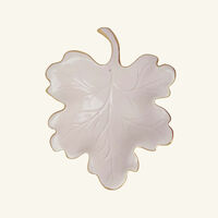 villari autumn fig leaf trinket tray medium white