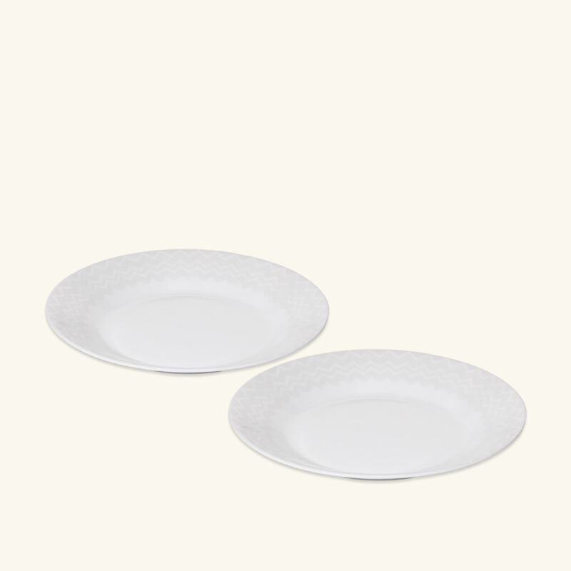 missoni home zig zag soup plate white 22 cm set of 2