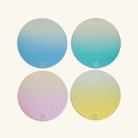 باكارا طقم أوكتوجون باستل المؤلف من 4 قواعد للأكواب