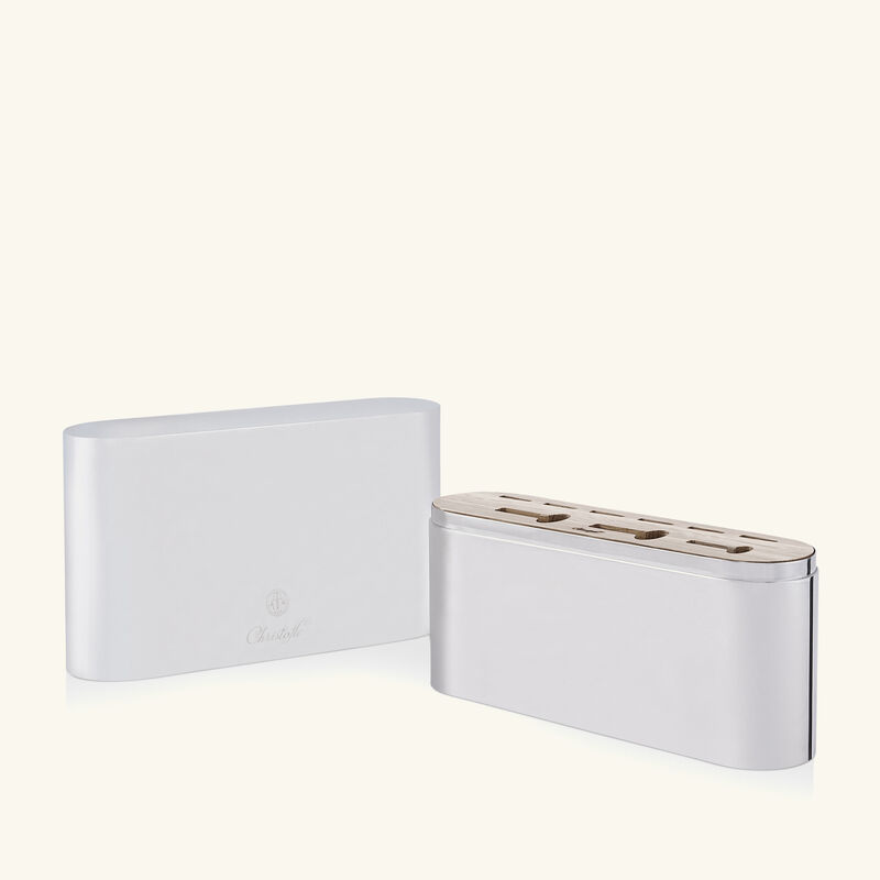 christofle concorde cutlery case stainless steel