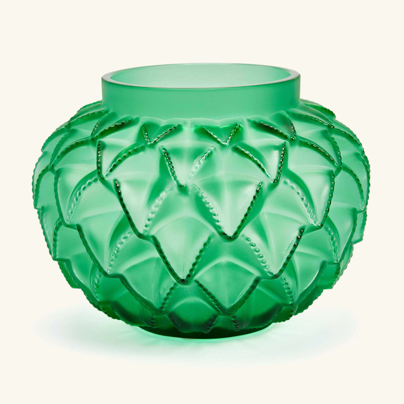 Languedoc Vase Mini Green lalique languedoc vase mini green