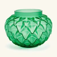 Languedoc Vase Mini Green lalique languedoc vase mini green