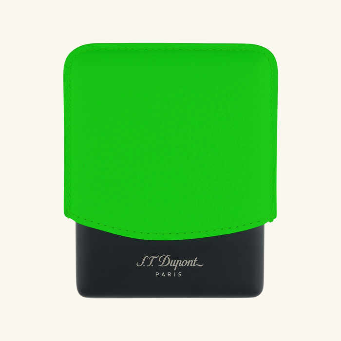 st dupont fluo cigarettes case green
