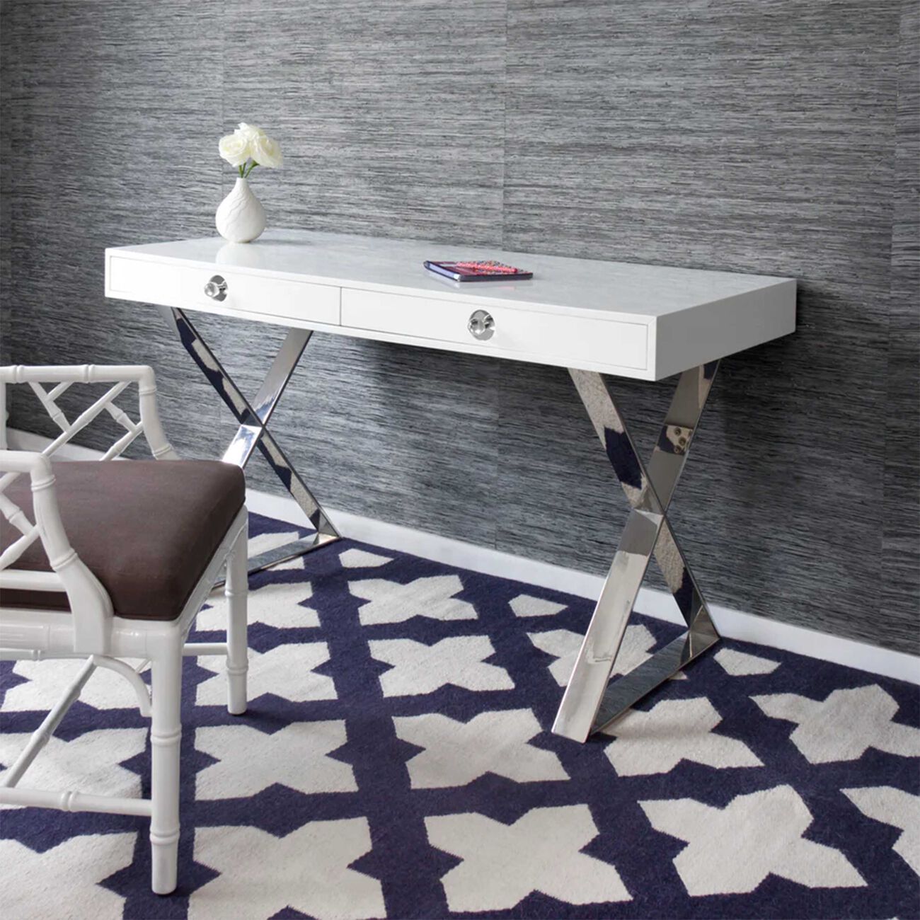 Channing Desk White jonathan adler channing desk white