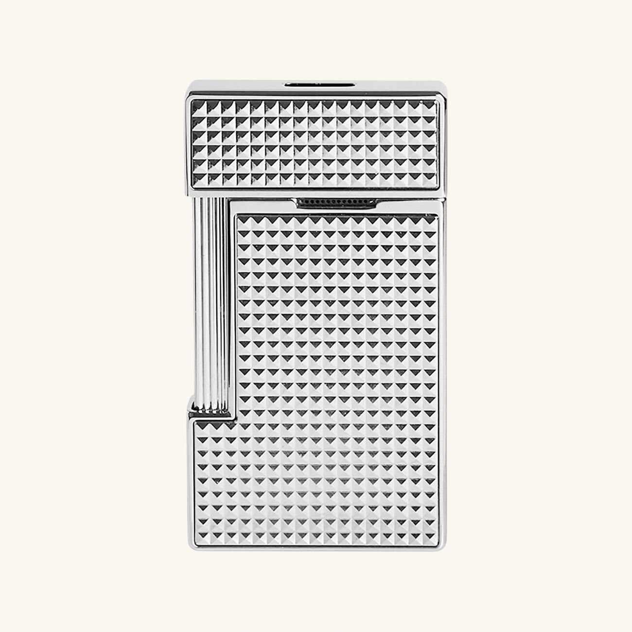 اس تي دوبون ولاعة سليمي بنقشة الماسات باللون الفضي