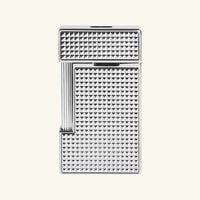 اس تي دوبون ولاعة سليمي بنقشة الماسات باللون الفضي