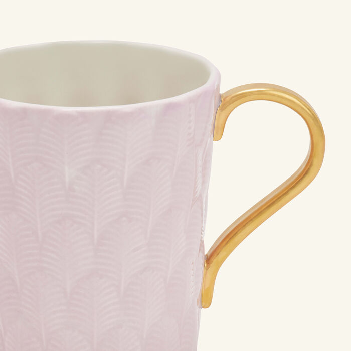 villari peacock mug pink