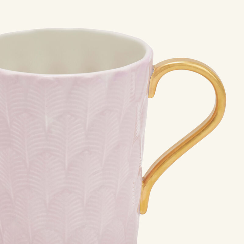villari peacock mug pink