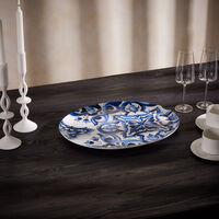 dolce gabbana casa blu mediterraneo oval platter 45cm