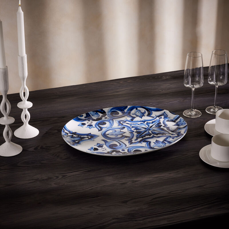 dolce gabbana casa blu mediterraneo oval platter 45cm