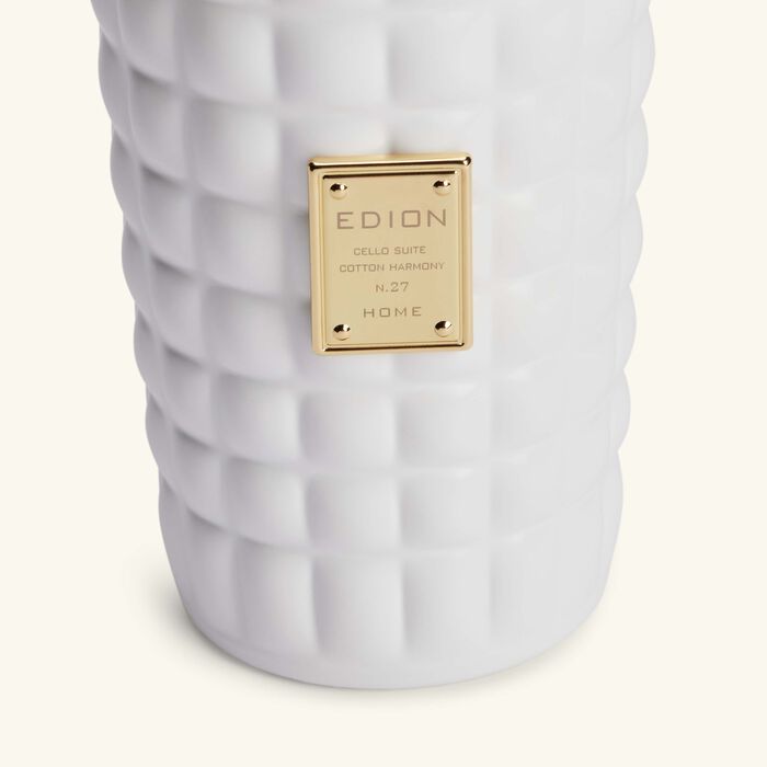 edion cello suite no 27 cotton harmony bianca scented candle 500g