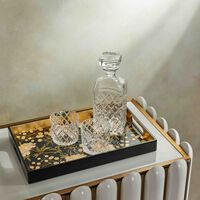 Lacquered Tray Rectangular Large Black les ottomans lacquered tray rectangular large black