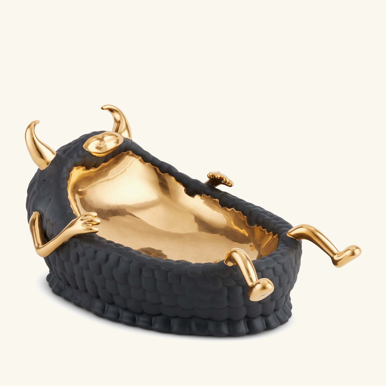 Haas Lazy Susan Tray Small Black l objet haas lazy susan tray small black