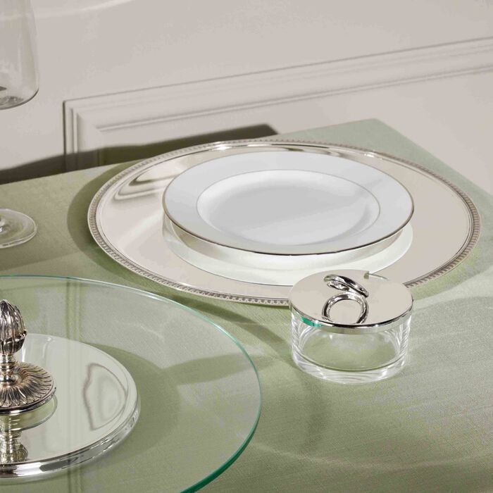 christofle vertigo condiment dish silver plated 6cm