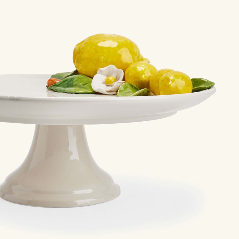 Lemon Cake Stand White les ottomans lemon cake stand white