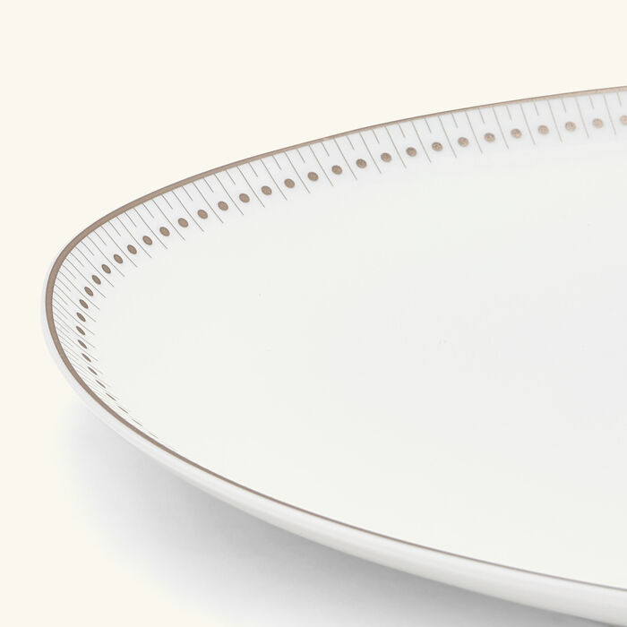 كريستوفل طبق مالميزون إمبيريال بيضاوي الشكل أبيض 38 سم
