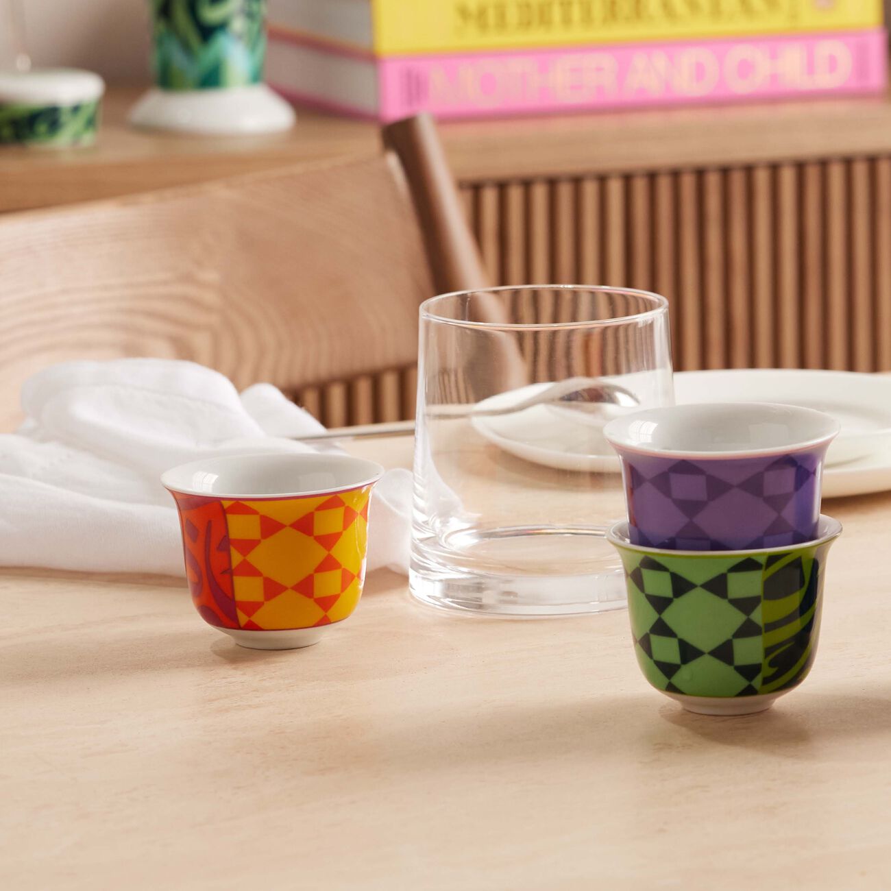 Bahja Arabic Coffee Cup Set Of 6 silsal bahja arabic coffee cup set of 6