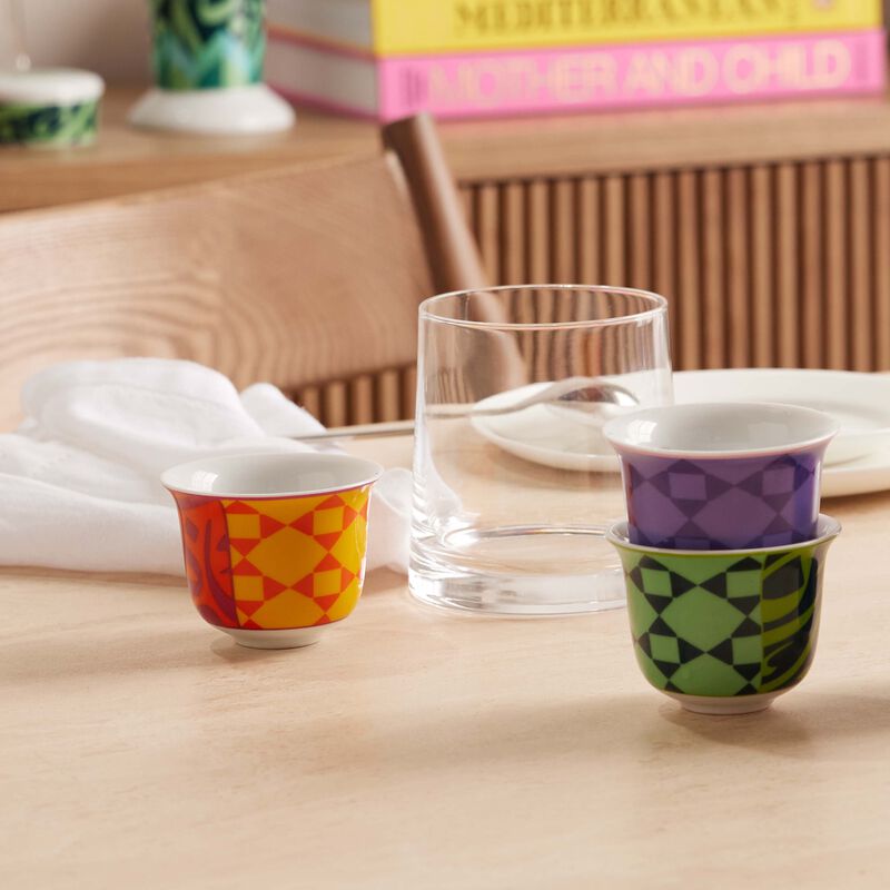 Bahja Arabic Coffee Cup Set Of 6 silsal bahja arabic coffee cup set of 6