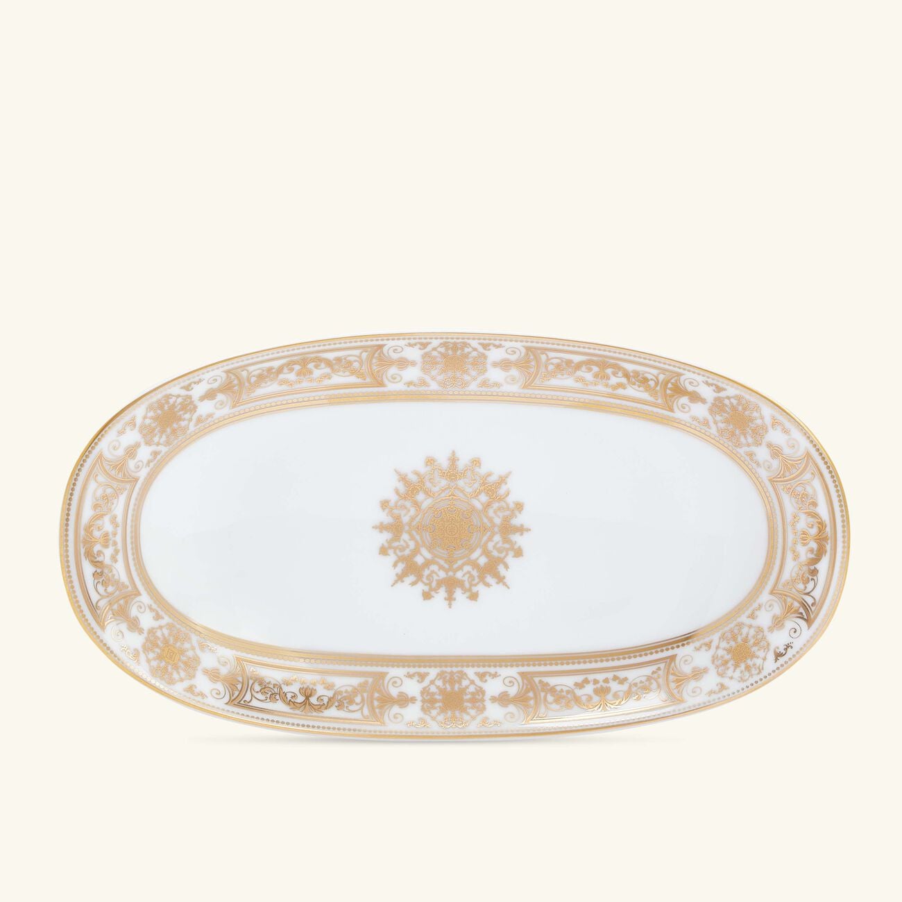 Aux Rois Serving Platter Oval Gold bernardaud aux rois serving platter oval gold