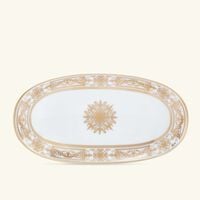 Aux Rois Serving Platter Oval Gold bernardaud aux rois serving platter oval gold