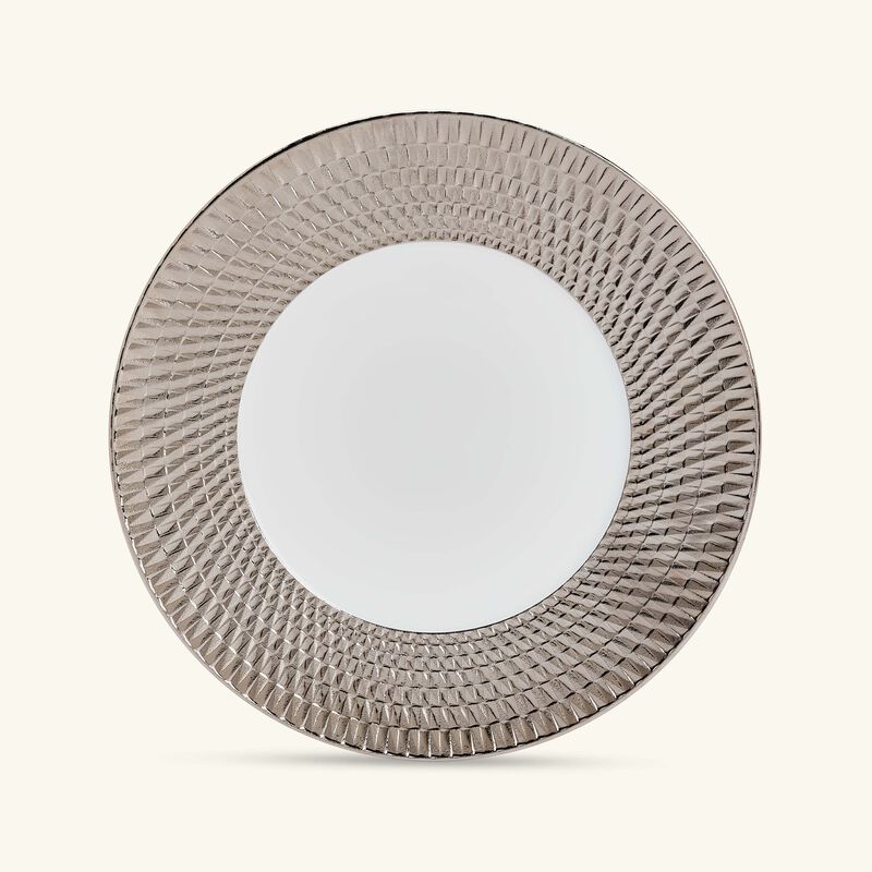 Twist Platine Dinner Plate Silver 27cm bernardaud twist platine dinner plate silver 27cm