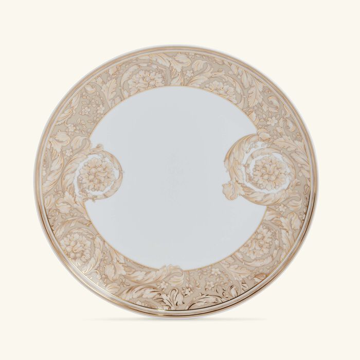 فيرساتشي طبق الطعام المستدير باروكو بلون البيج   28 سم