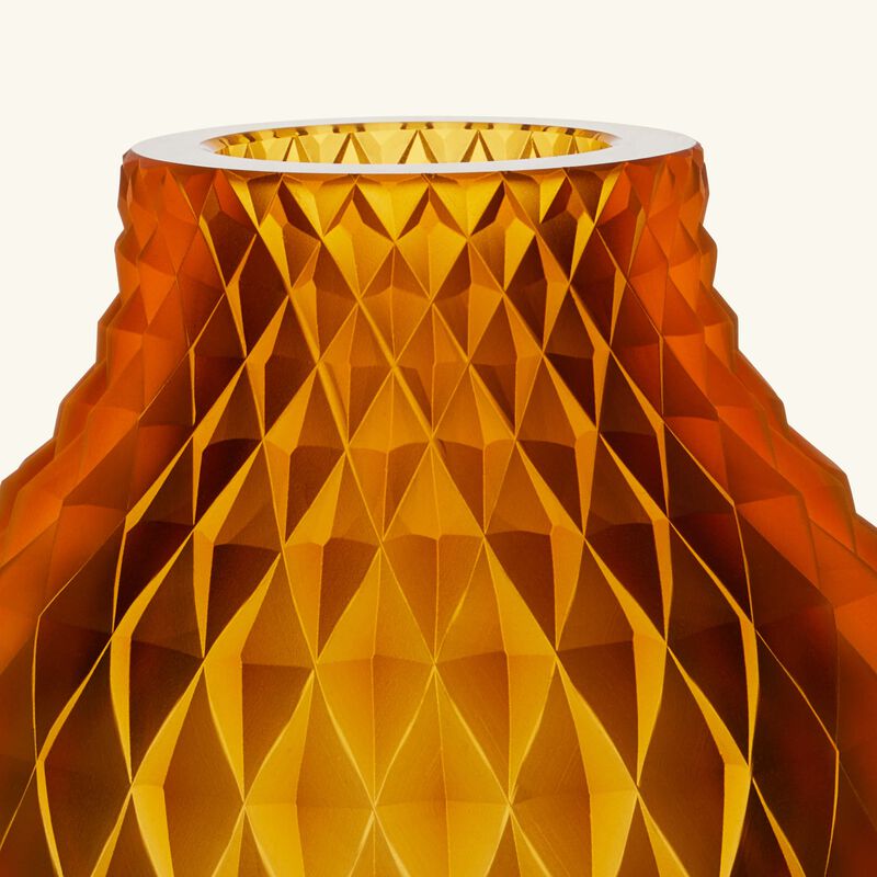 Heroine Coco Vase Round Large Amber ruckl heroine coco vase round large amber