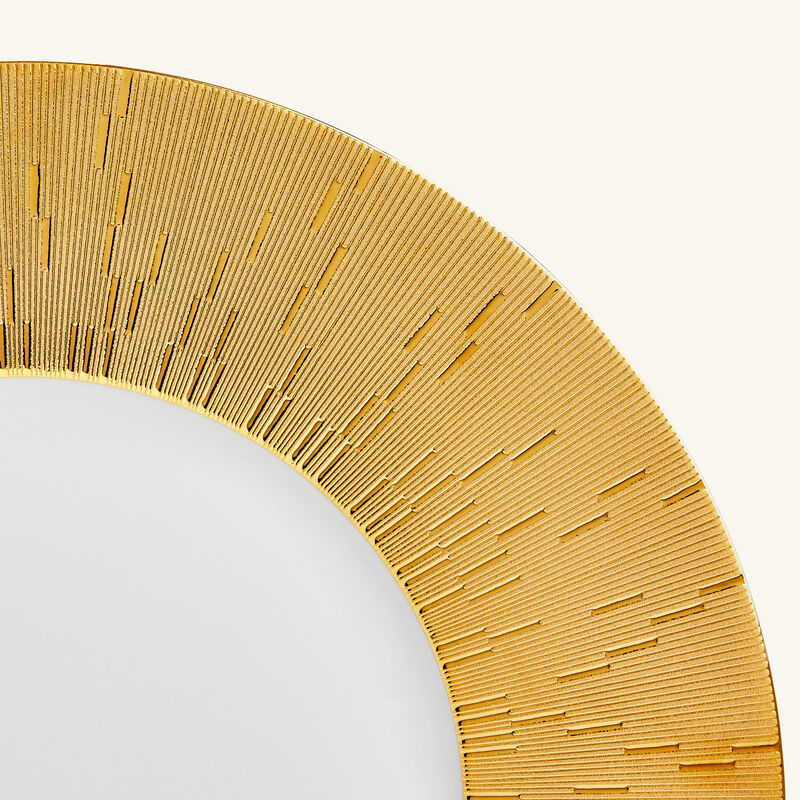 haviland infini underplate round gold 32cm