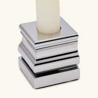 christofle perspectives candle holder small chrome