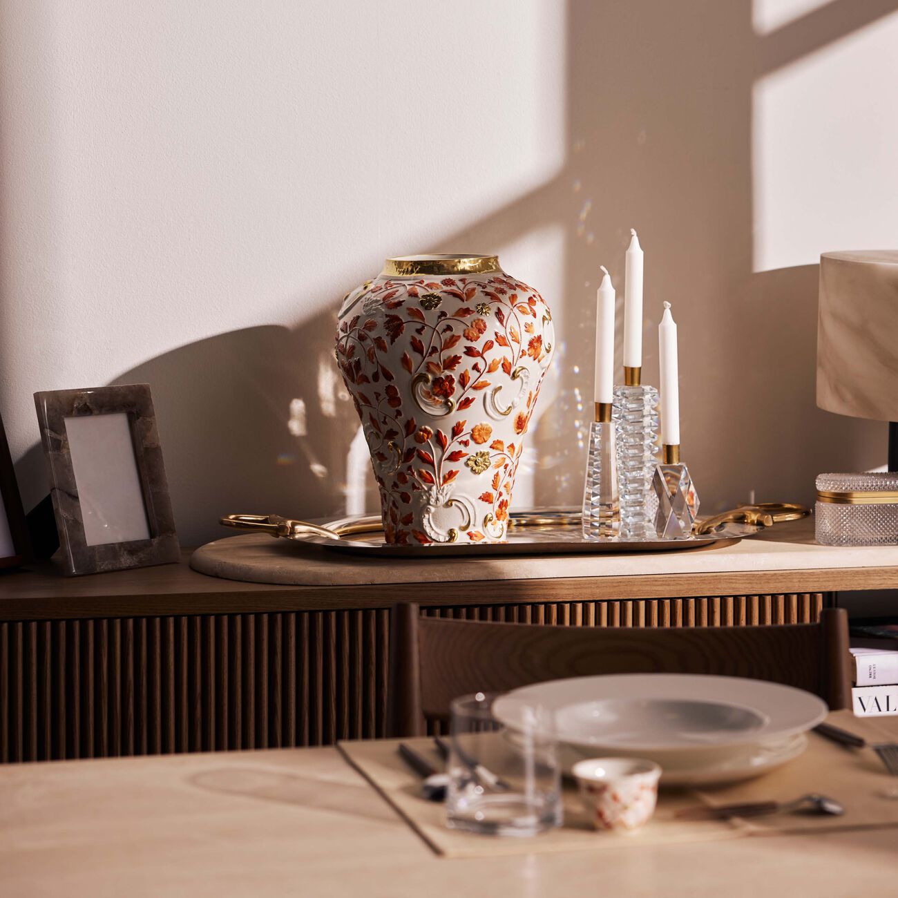 villari taormina vase large red