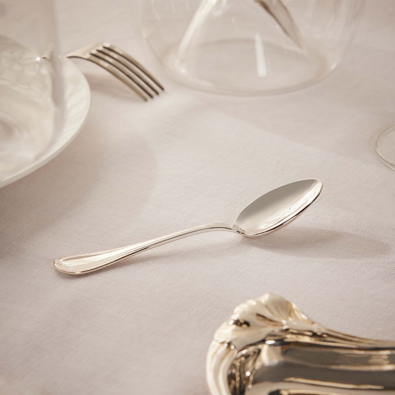 Malmaison Coffee Spoon Silver Plated christofle malmaison coffee spoon silver plated