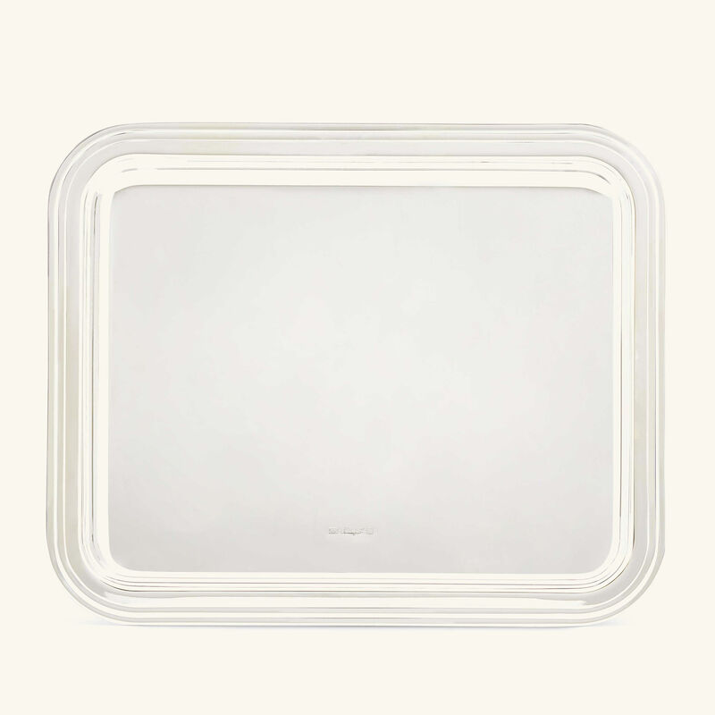 christofle albi serving tray rectangular small silver plated