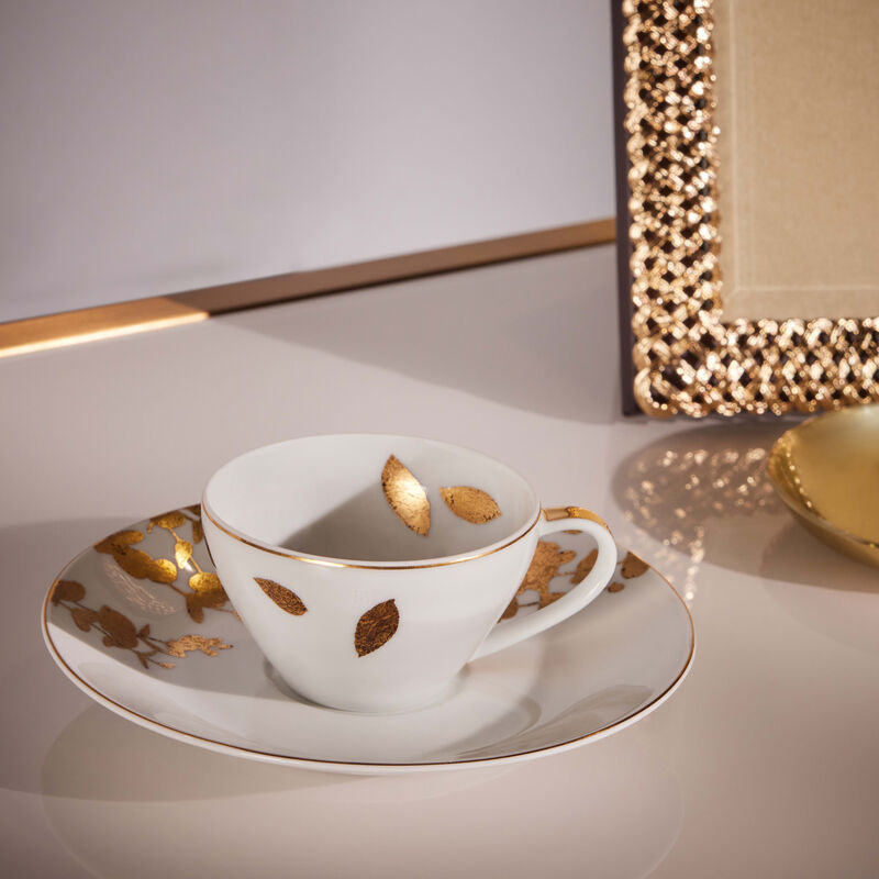 Vegetal Or Cup & Saucer Gold bernardaud vegetal or cup saucer gold