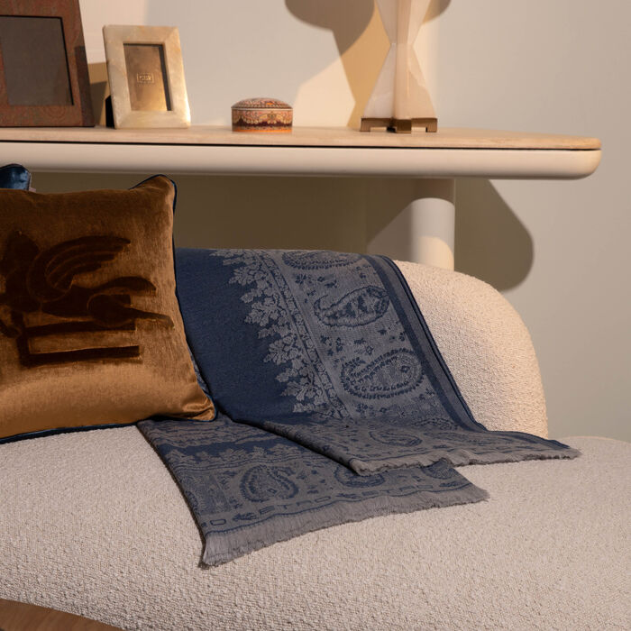 etro tagete throw blue