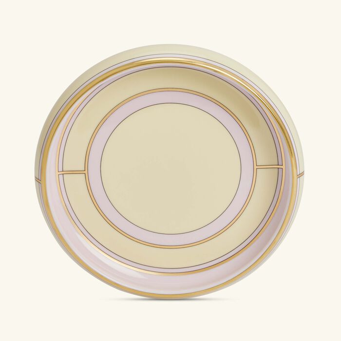 طبق ديفا المستدير للتقديم باللون الأصفر 17 سم