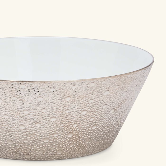 bernardaud ecume salad bowl silver 24cm