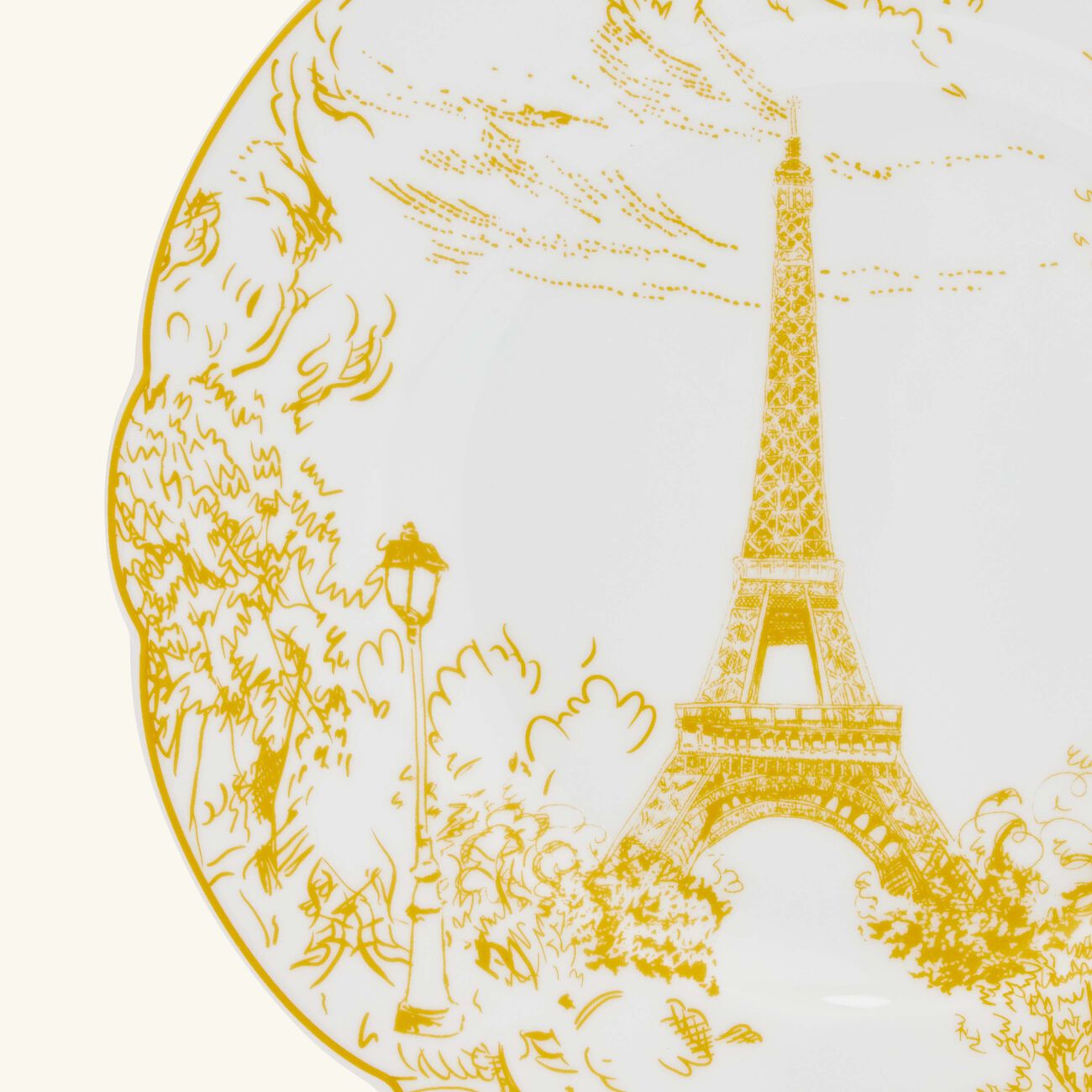 bernardaud tout paris salad plate round 21cm set of 6