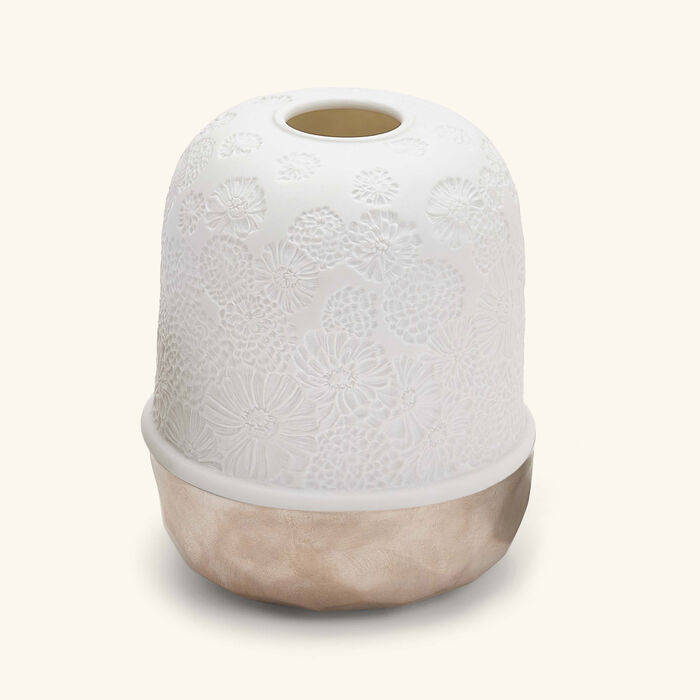 bernardaud zinnias led lamp silver