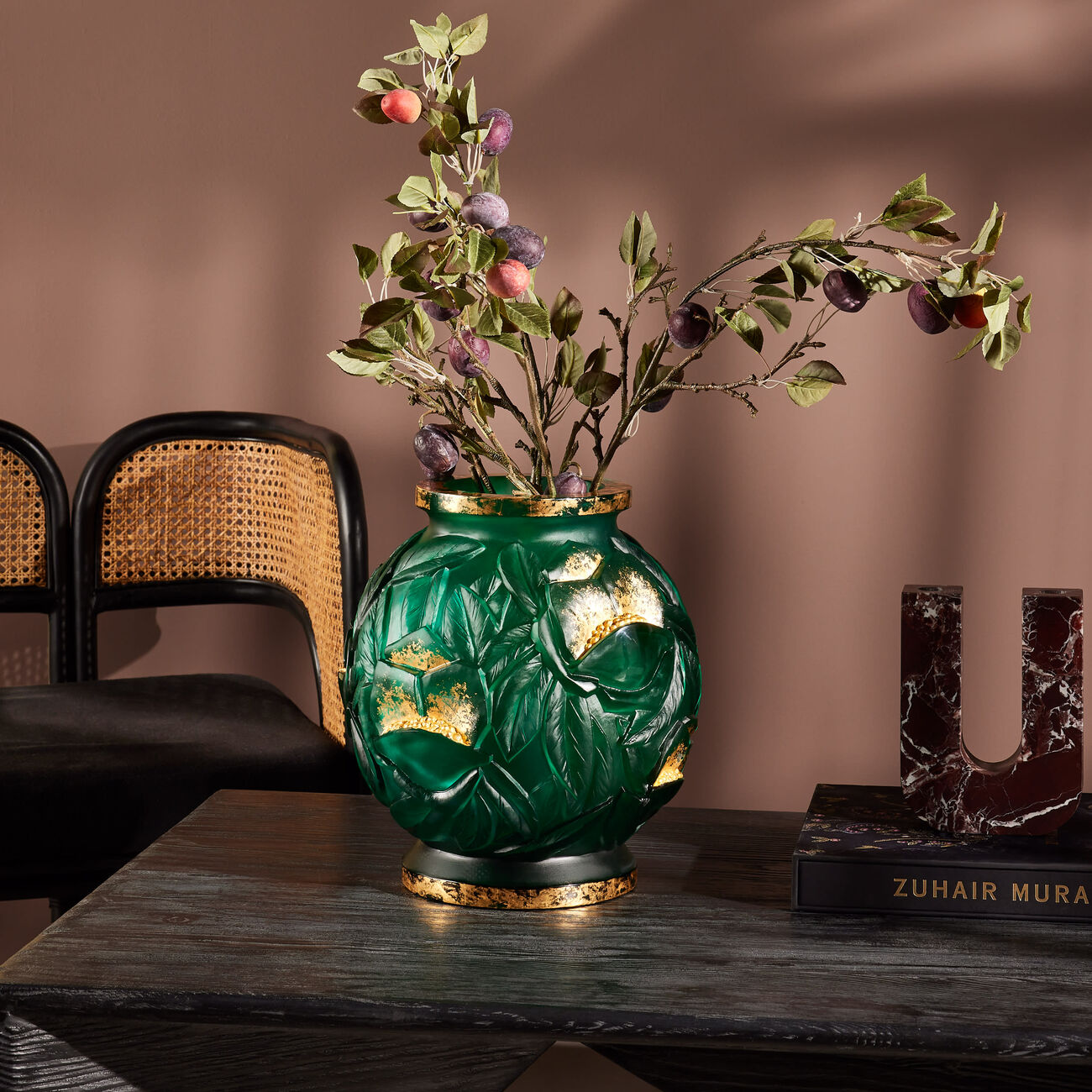 Empreinte Vase Medium Green daum empreinte vase medium green