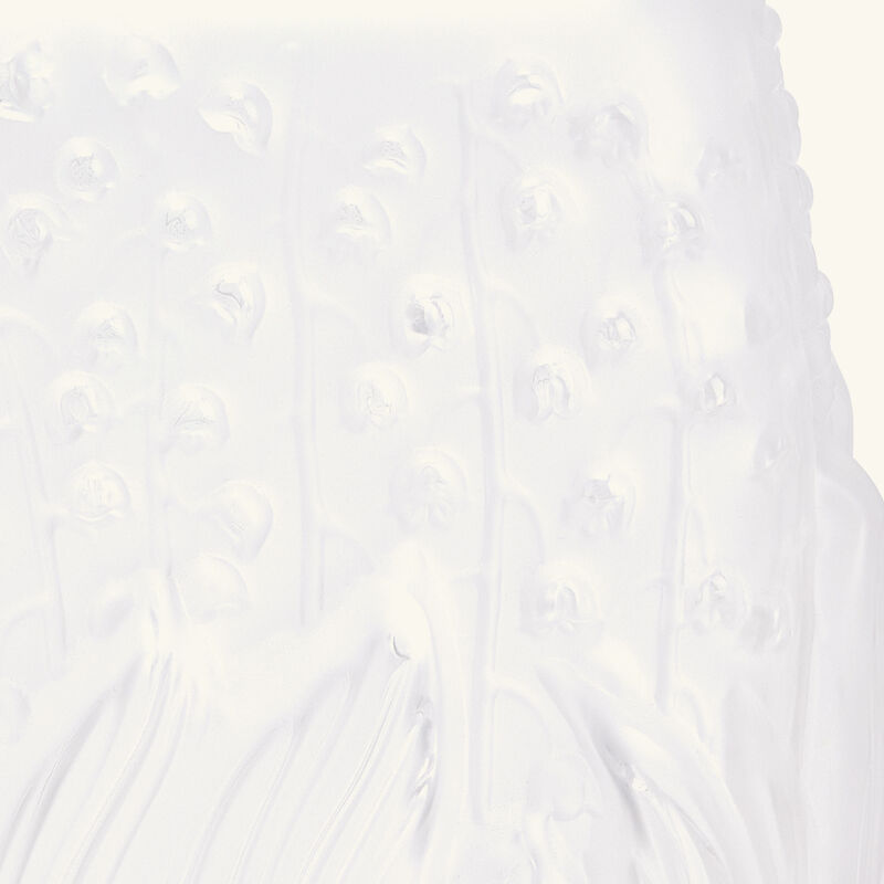 lalique botanica vase medium clear