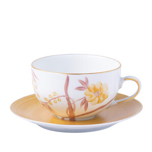 Bouquet De Vie Gold Tea Cup & Saucer, medium